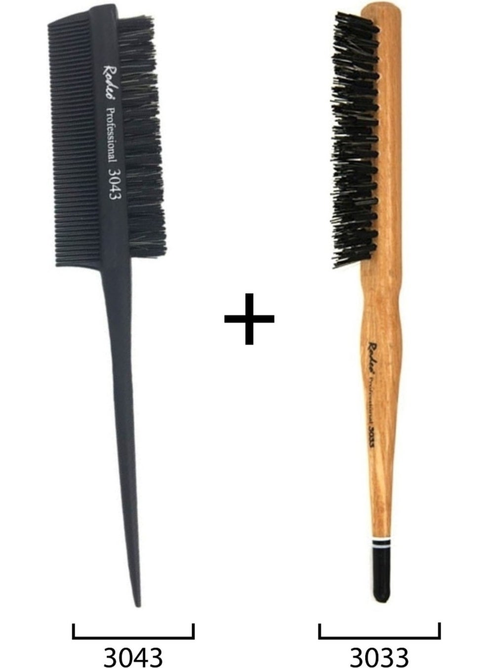 RODEO - 3033 3043 Double Bun Brush Set - Image 1