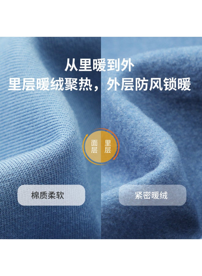 Long time companion boys' Windproof Brushed Pants, Elastic Cuffed Lantern Pants For Fall - Image 5
