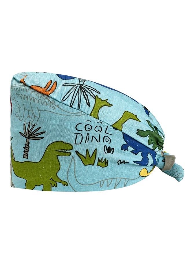 NIBEMINENT Surgical Scrub Cap Printing Medical Working Hat  Cotton Women Men Beautician Dust Proof Cooking Chef Nurse Head Caps