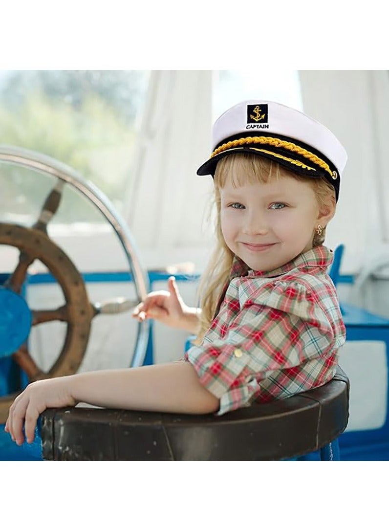 FASHION HOME Captain Sailor Ship Cap Navy Marine Admiral Hat For Costume Dressing Up Party - Image 5