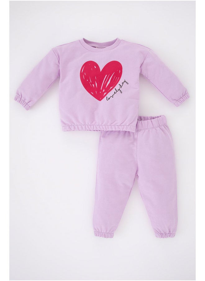 DeFacto - BabyGirl Regular Fit Bike Neck Long Sleeve Knitted Set - 2 Piece - Image 1