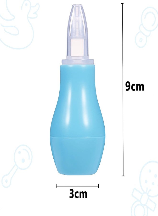 AEREX Mini Baby Baby Nose Cleaner | Silicone Baby Nasal Aspirator | Vacuum Sucker | Instant Relief from Blocked Baby Nose Cleaner (Blue) - Image 2