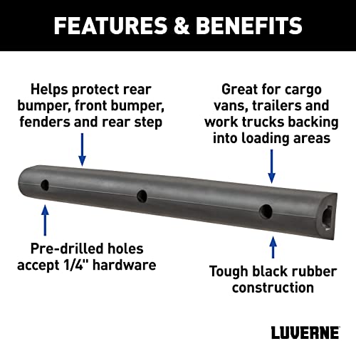 Luverne 2090616-2 20-Inch Universal Rubber Bumper Guard Protector Strips Loading Dock Rear Fender Pad Bump Stop, 2-Pack - Image 3