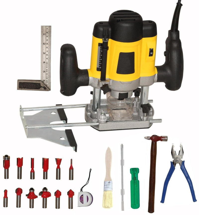 Digital Craft Electric Multifunction Woodworking Carving Machine Trimming Machine Slotting Machine Furniture Processing Tools Electric Router Machine kit6Try Square5 Utility Tools - Image 1