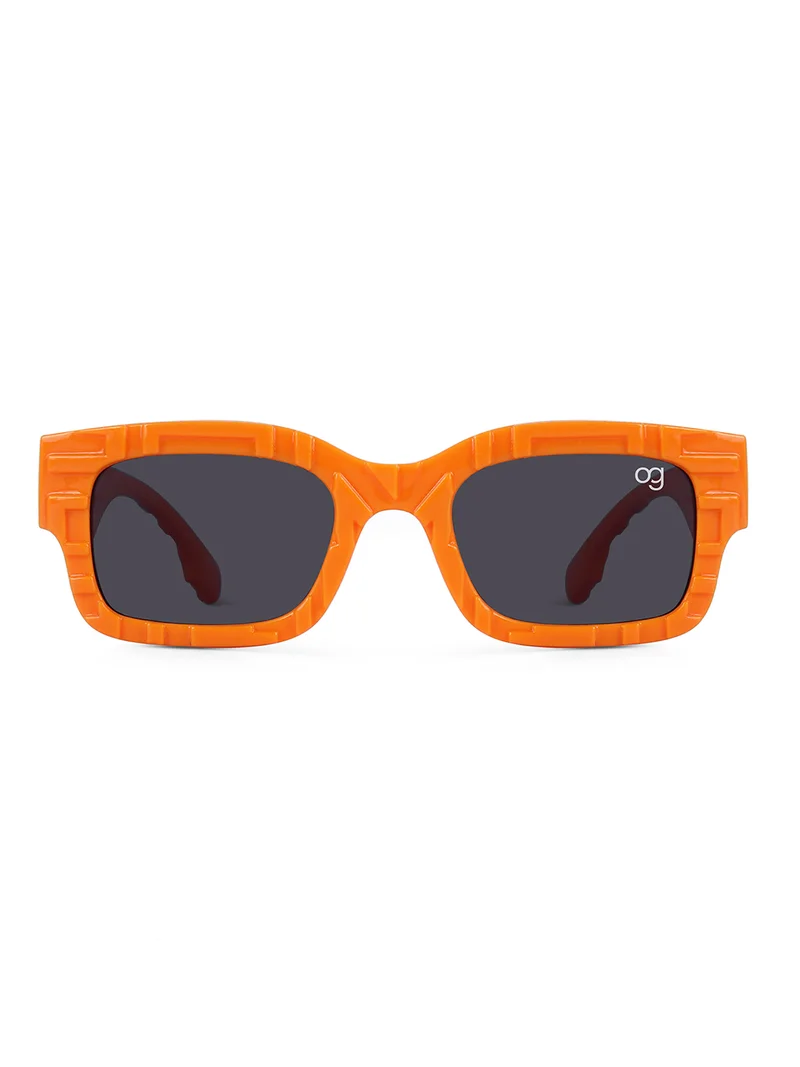 Woggles Stylish Orange kids Rectangle Kids Sunglasses