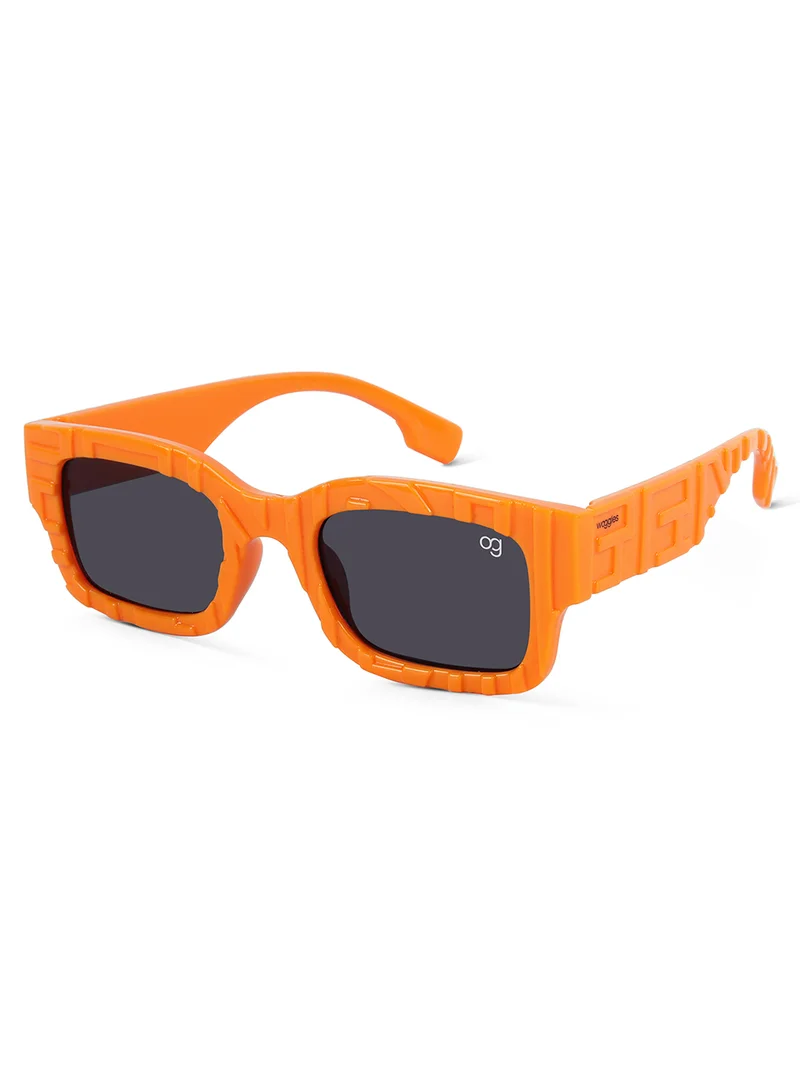 Woggles Stylish Orange kids Rectangle Kids Sunglasses