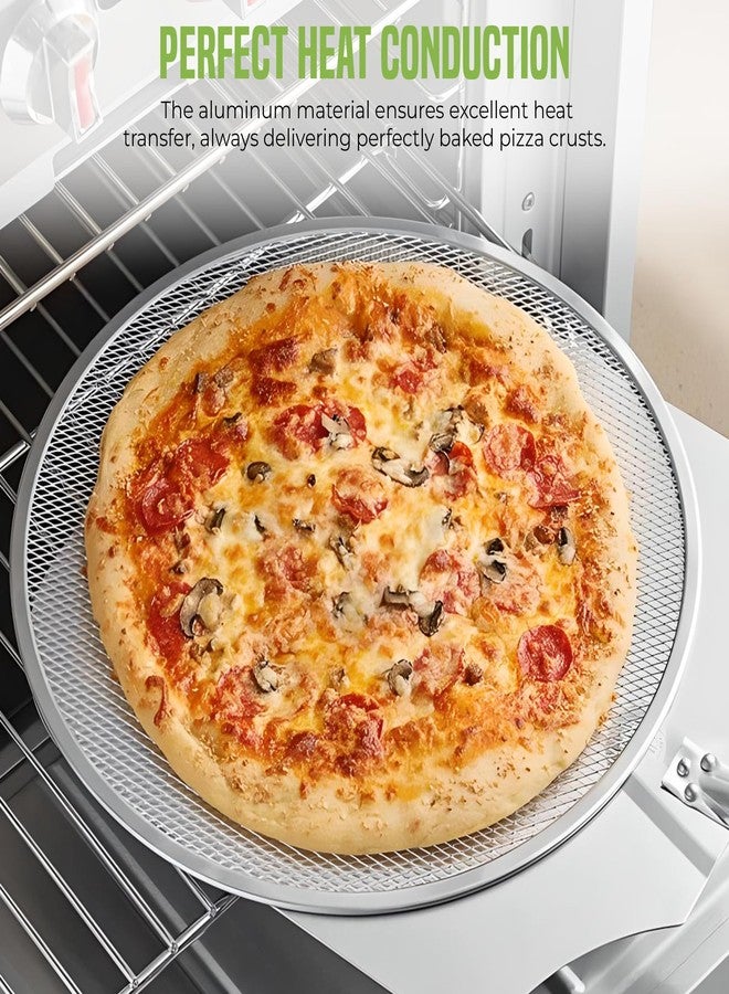 OCSParts OCS Parts 6-Pack 18-Inch Aluminum Pizza Screen | Commercial Grade Pizza Tray Screen for Home Cooking, Pizzerias and Restaurants - Image 3