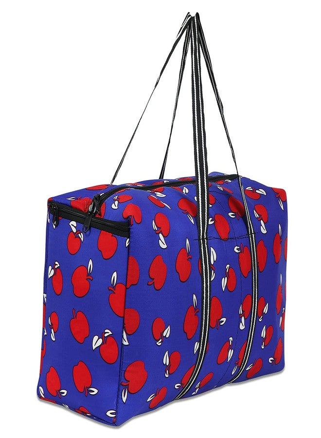Turtuls Group Blue Color Cloth Traveling Duffels Bag from Travel Trip Weekend Picnic (Red/Blue) Color Medium Size for Men/Women - Image 5