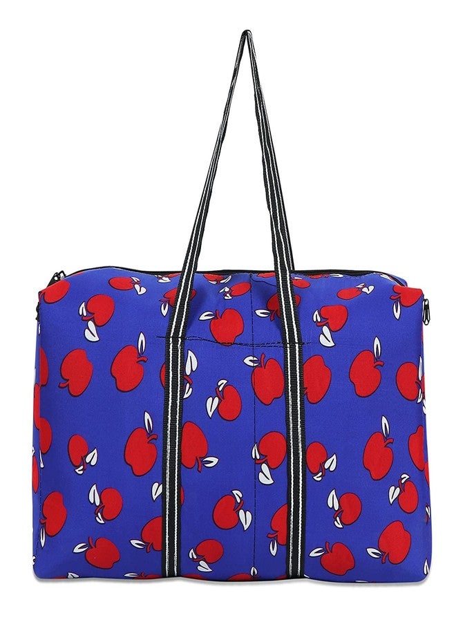 Turtuls Group Blue Color Cloth Traveling Duffels Bag from Travel Trip Weekend Picnic (Red/Blue) Color Medium Size for Men/Women - Image 1