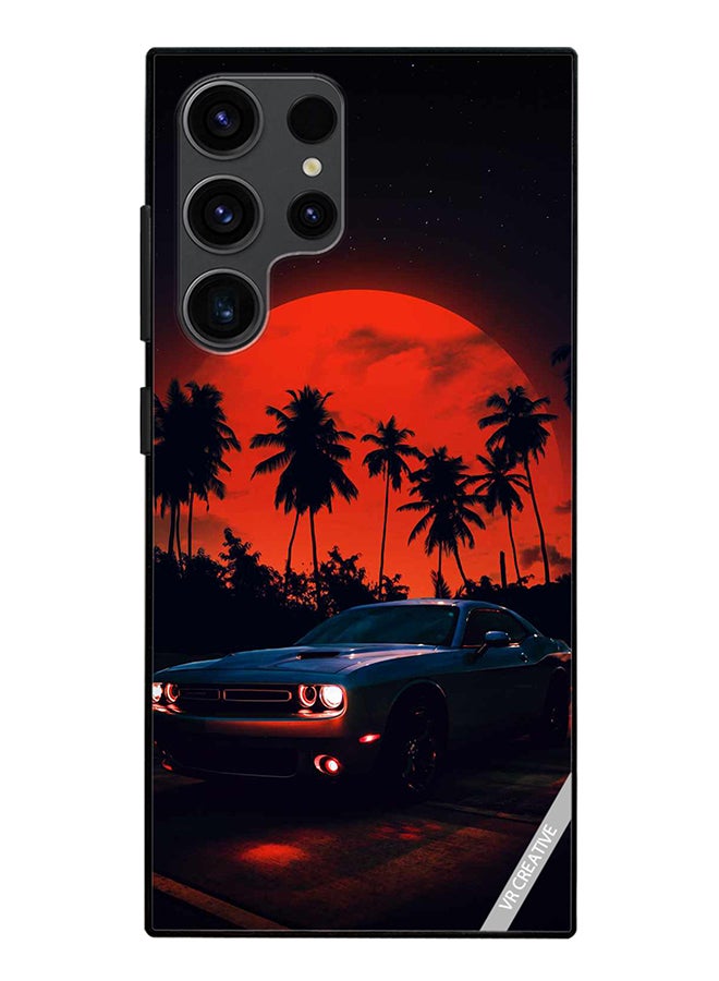 VR CREATIVE Protective Case Cover For Samsung Galaxy S24 Ultra Vintage Car Design Multicolour - Image 1