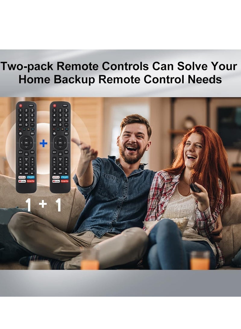BLUMENiT 【Pack of 2】 New Universal Remote for All TV – Replacement Control EN2A27 for Smart TV | Easy Setup, No Programming Required | Strong Signal, Long-Range Control | Durable, Lightweight & Comfortable Design | Universal Compatibility - Image 2