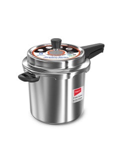 10Liters DELIGHT 10 Litre Aluminium Pressure Cooker with Dripless series Silver