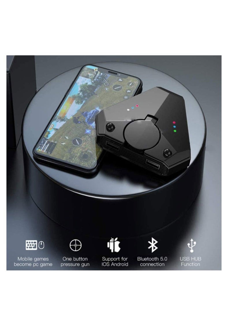 Generic - Bluetooth 5.0 Gamepad Keyboard Mouse Converter Pubg Mobile Android PUBG Controller Battledock Mobile Controller Gaming for iOS Ipad to PC Provide Gaming Experience - Image 1