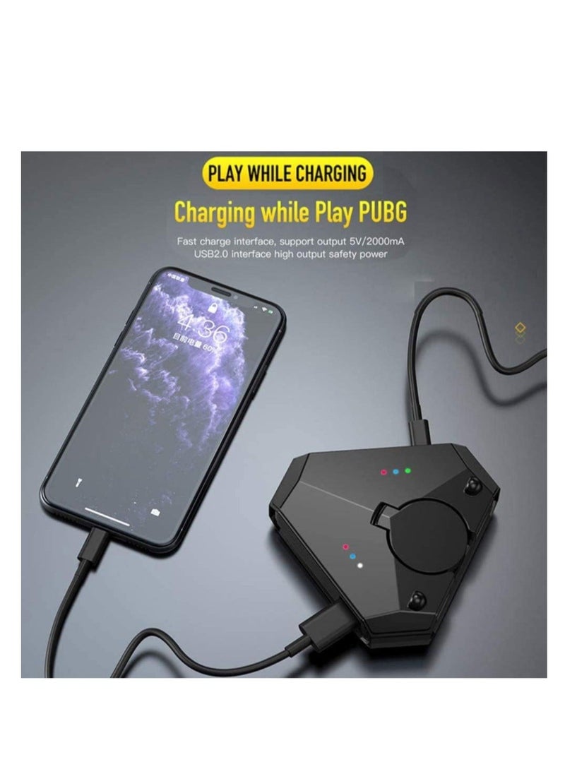 Generic - Bluetooth 5.0 Gamepad Keyboard Mouse Converter Pubg Mobile Android PUBG Controller Battledock Mobile Controller Gaming for iOS Ipad to PC Provide Gaming Experience - Image 1