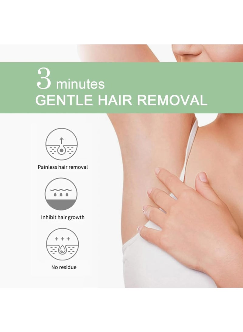 Zikra Hair Removal Cream, Professional 2 Minute Hair Removal Cream with Aloe Extract and Centella Extract, Hair Removal Cream For Women & Men All Skin, Body, Thigh and Underarms - Image 5