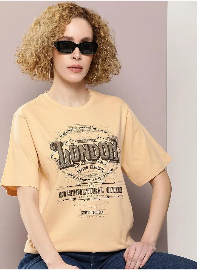 Dillinger Oversized London Graphic Print T-Shirt by Styli