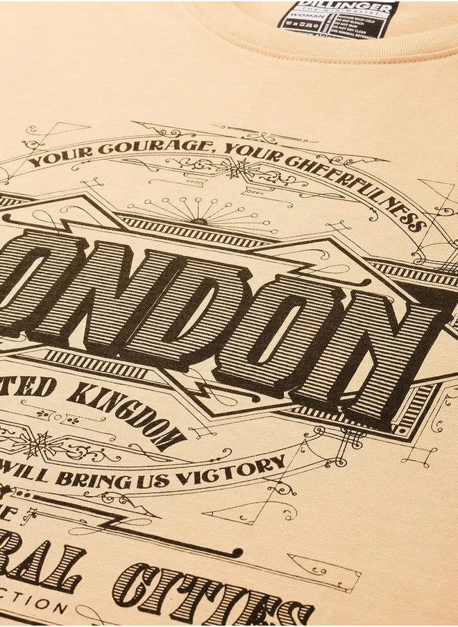 Dillinger Oversized London Graphic Print T-Shirt by Styli