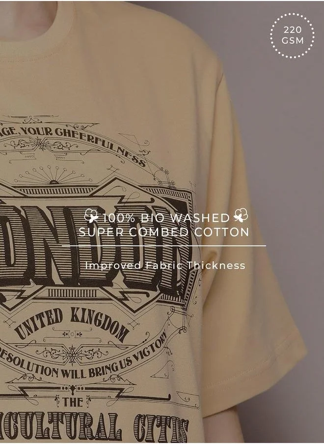 Dillinger Dillinger Oversized London Graphic Print T-Shirt