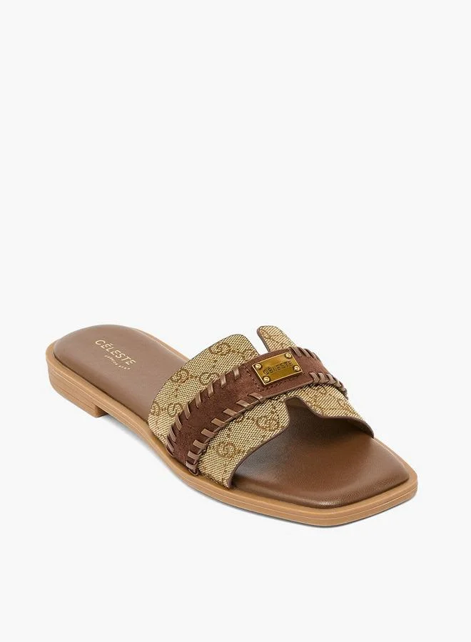 سيليست Women Monogram Print Sandals