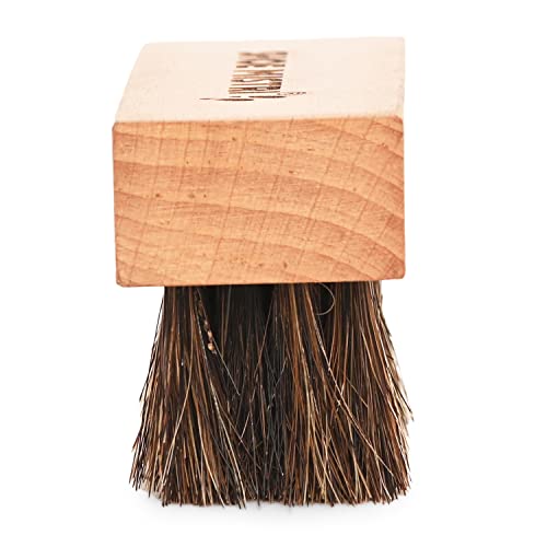 Shoe Mistri Hand Made Natural Horse Hair Brush, Shoe Buffing/Shinning/Dusting Brush, for Leather Shoes and Boots, Shoes Shine Brush, Leather Care - Image 2