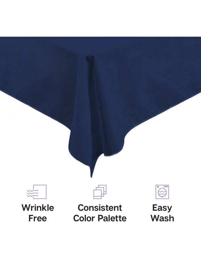 Gee Di Moda Rectangle Tablecloth - 60 x 102 Inch Black Table Cloth for 6 Foot Rectangle Table - Heavy Duty Washable Fabric - for 6 Ft Buffet Table, Holiday Party, Dinner, Wedding & Baby Shower - Image 3