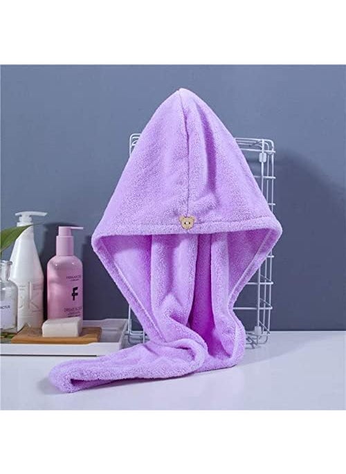 TRENDIFY4YOU TRENDIFY4YOU Quick Turban HairDrying Absorbent Microfiber TowelDry Shower CapsBathrobe HatMagic Hair Wrap for Women Multi ColorSet of 1  - Image 4