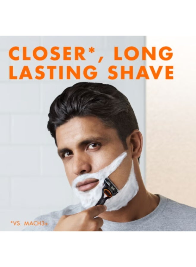 جيليت فيوجن 5 شفرات حلاقة عبوة من 2 لحلاقة ناعمة وطويلة الأمد بدقة وراحة - Image 4