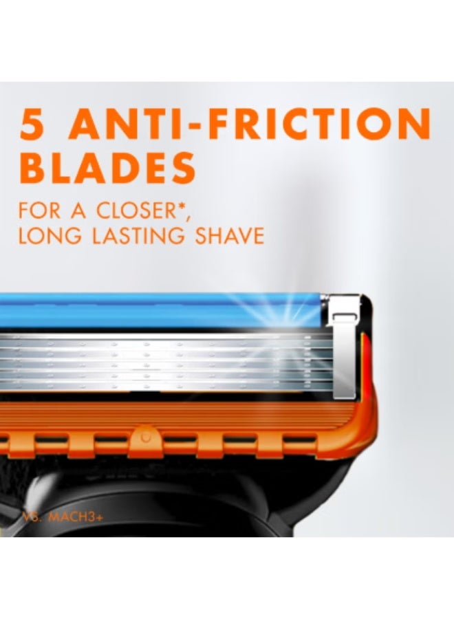 جيليت فيوجن 5 شفرات حلاقة عبوة من 2 لحلاقة ناعمة وطويلة الأمد بدقة وراحة - Image 3