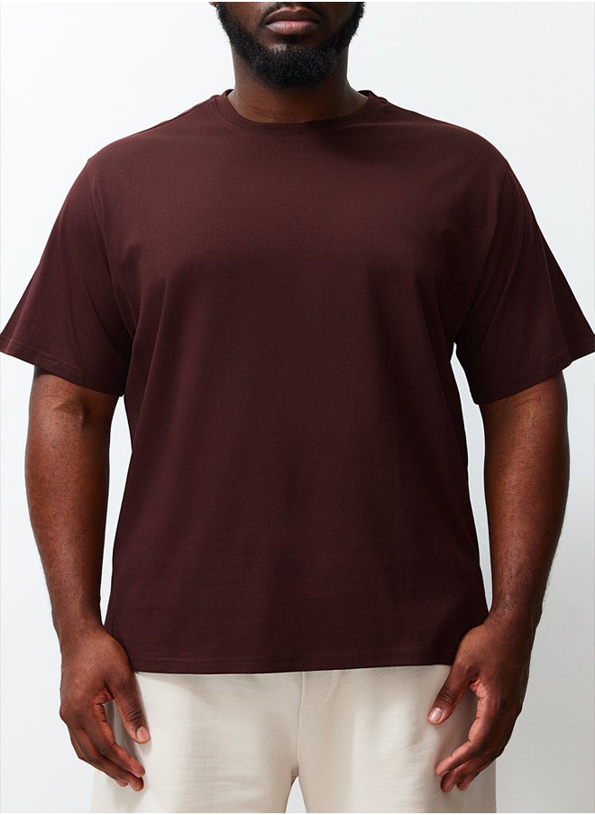 Plus Size Brown Regular/Normal Cut 100% T-Shirt TMNSS23TS00134 - pzsku/Z404AD6228FBEE8BFE2F3Z/45/_/1739718186/73177960-a026-4f67-b299-6fc1661ccb9a