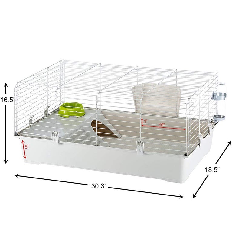 Ferplast Cavie Guinea Pig Cage & Rabbit Cage | Pet Cage Includes All Accessories to Get You Started & a 1-Year Warranty - Image 2