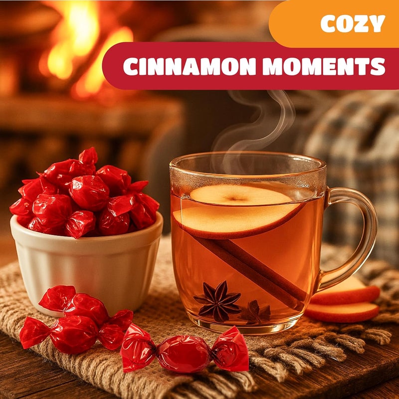 CRAZYOUTLET Cinnamon Hard Candy - 2 Pound Bulk Pack (Approx. 180 Count) - Individually Wrapped Old-Fashioned Sweets - Image 5