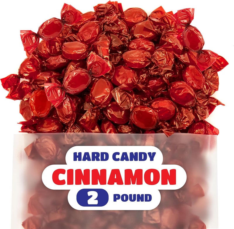CRAZYOUTLET Cinnamon Hard Candy - 2 Pound Bulk Pack (Approx. 180 Count) - Individually Wrapped Old-Fashioned Sweets - Image 3