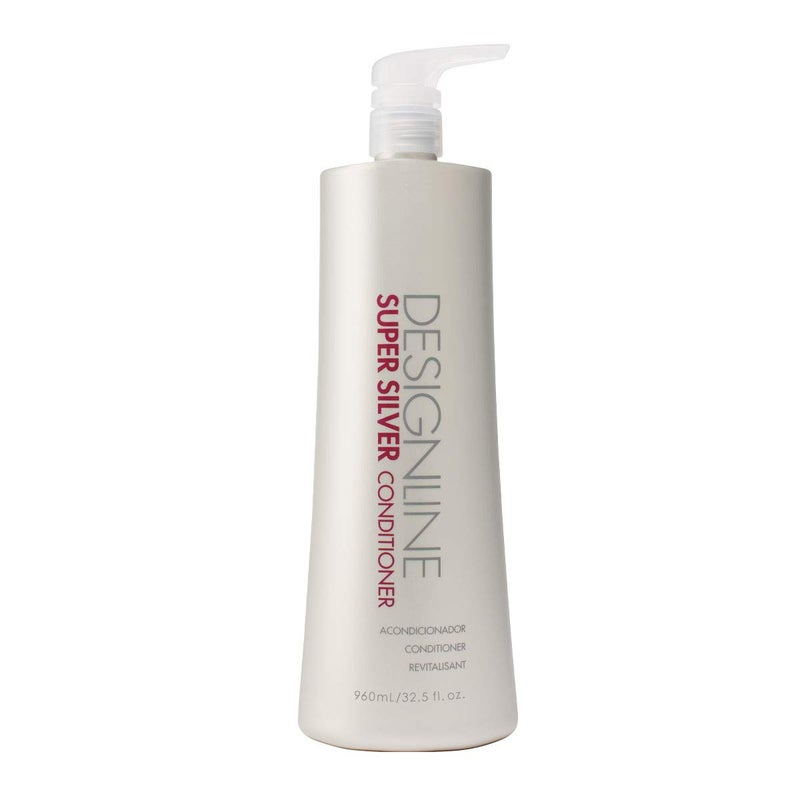 DESIGNLINE DESIGNLINE Super Silver Conditioner  Regis 325 oz  Restores Moisture to Boost Color Brilliance for Blonde Grey and White Hair and Strengthens Detangles and Improves Elasticity 