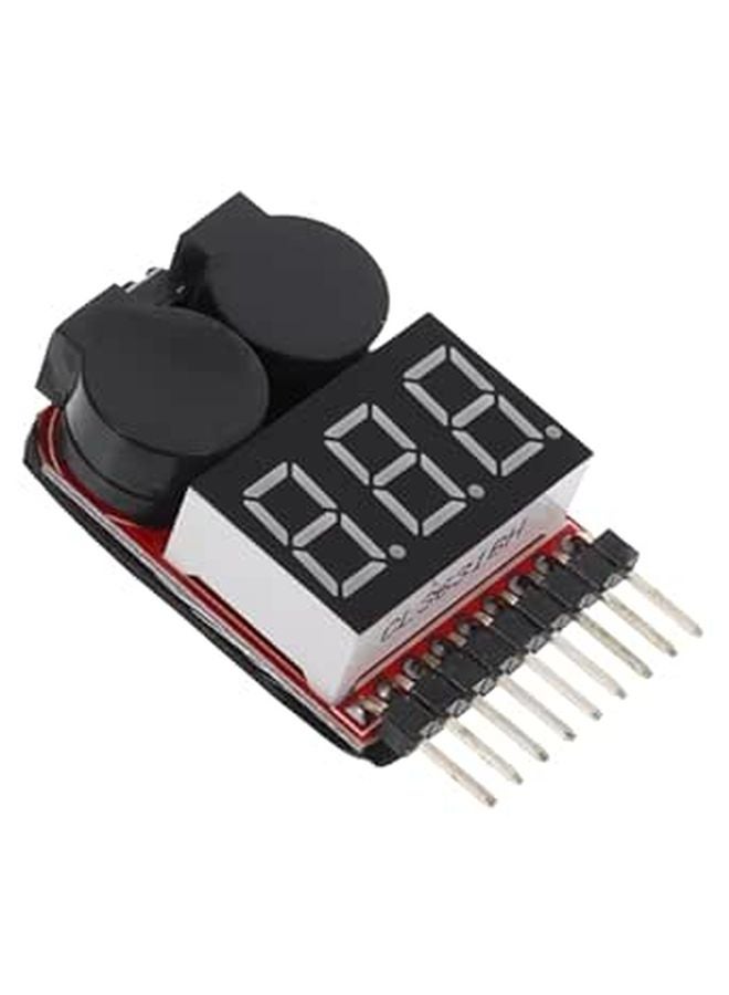 Digital Lipo Battery Tester with LED Indicator Low Voltage Buzzer Alarm for RC Models - Image 1