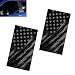 yorpyep 2 PCS Car B Pillar Stickers Aged American Flag Patriotic Decal Waterproof ScratchCovering Trim Decoration Universal SelfAdhesive Protective Film for Car Door Window Pillar Black 04 - Image 2