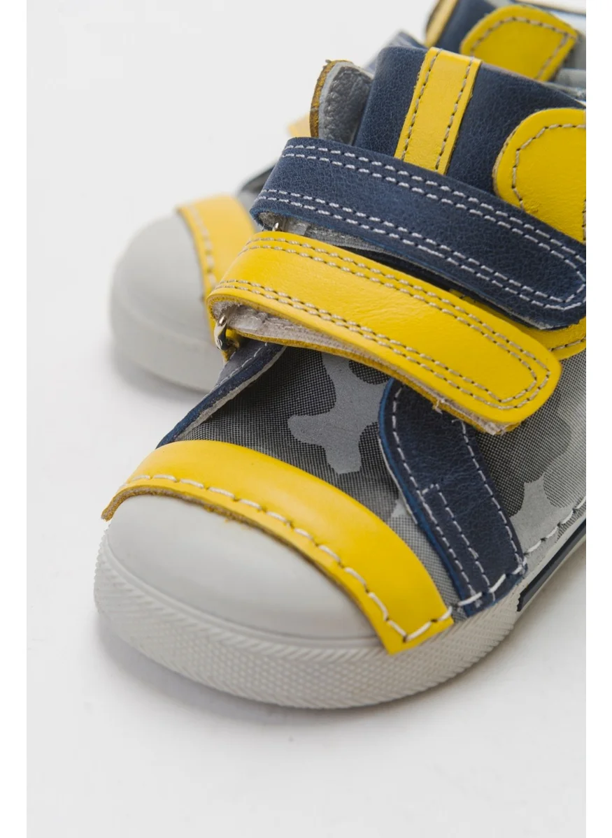 ام ان بي سي Boy Gray Genuine Leather First Step Boots