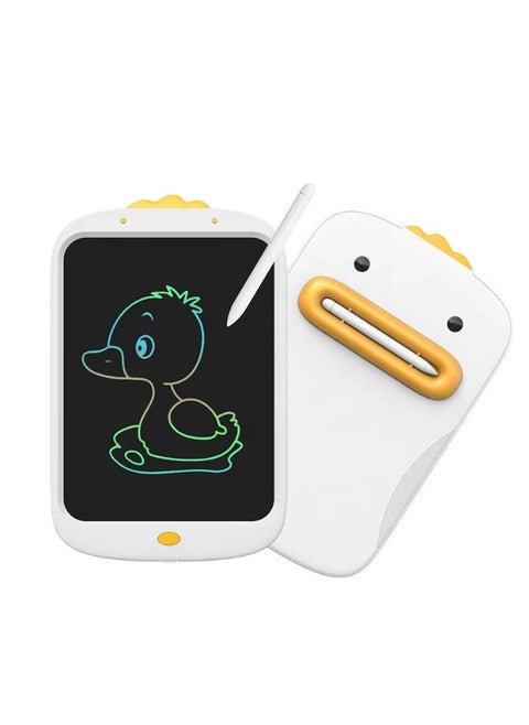 لوح كتابة LCD ملون للأطفال مقاس 10 بوصات، ألعاب تعليمية للأطفال الصغار هدية للبنات والأولاد من سن 3 و4 و5 و6 و7 سنوات، لوحة رسم إلكترونية (أبيض)