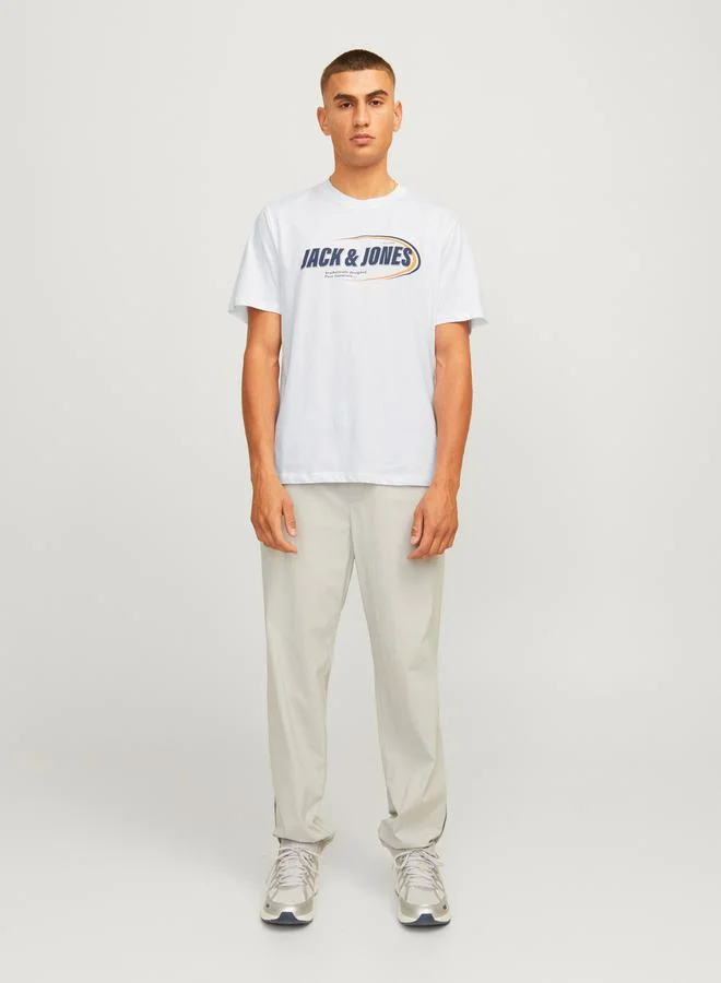 JACK & JONES Logo Print Crew Neck T-Shirt