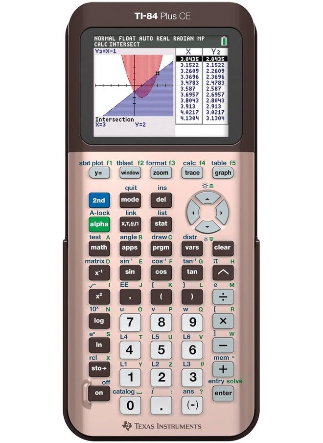 Texas Texas Instruments TI-84 Plus CE Color Graphing Calculator Rose Gold  - Image 1