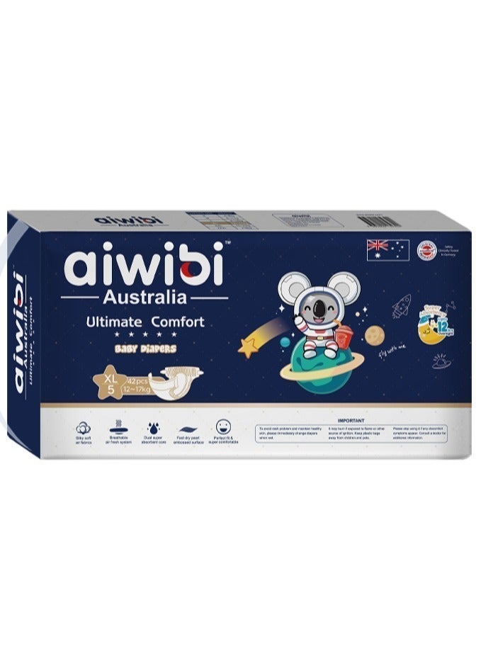 أيويبي حفاضات الأطفال من Aiwibi Ultimate Comfort 42 قطعة - Image 1