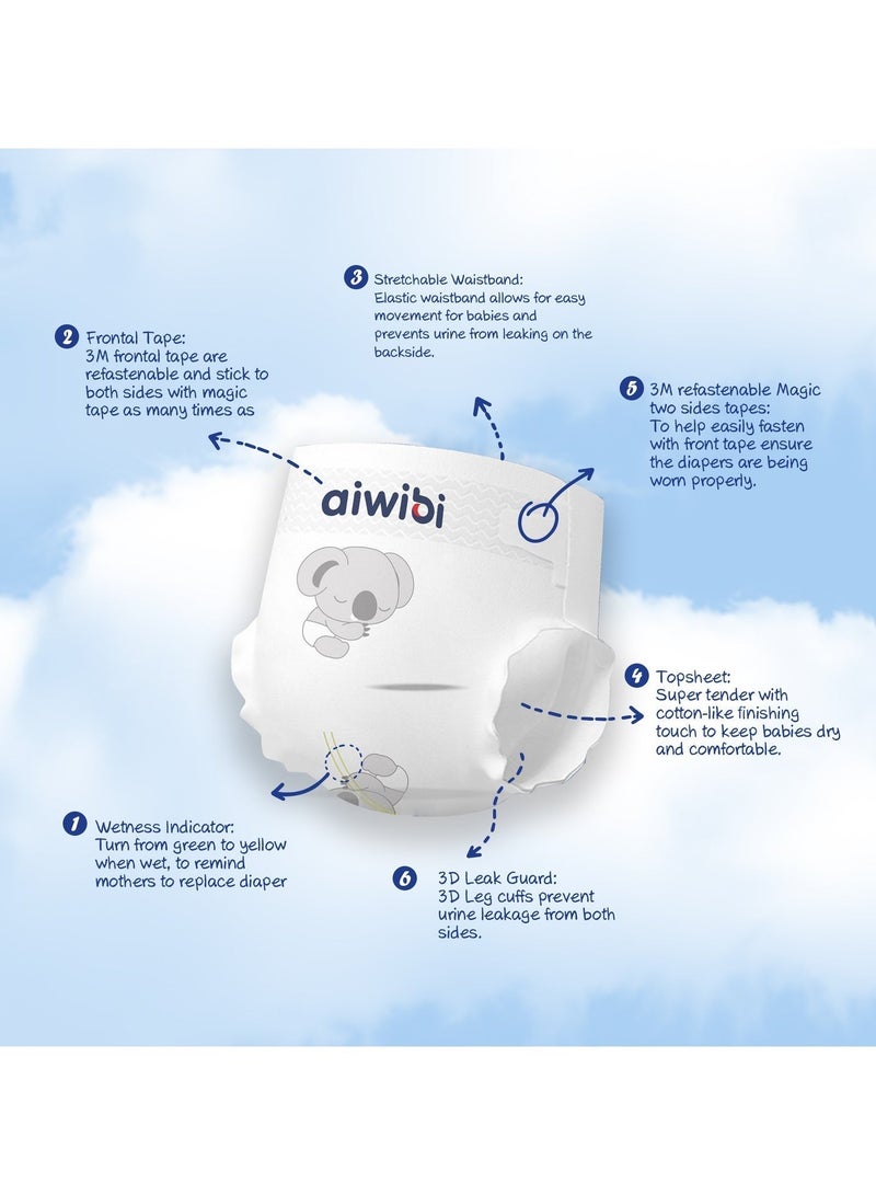أيويبي حفاضات الأطفال من Aiwibi Ultimate Comfort 42 قطعة - Image 3