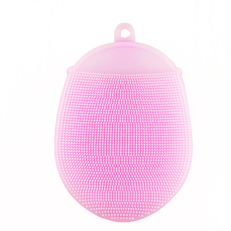 4 pcs Silicone Bathing Brush Anti- Shower Scrubber Facial Cleansing Pads ( ) - Image 2
