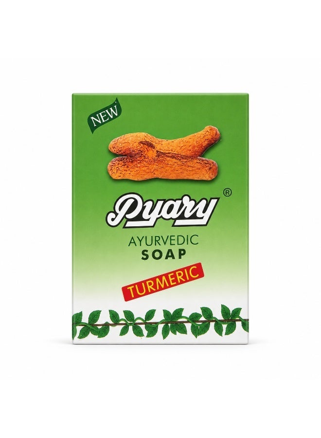 Pyary Turmeric Ayurvedic Soap 75g X 6Pcs - Image 5