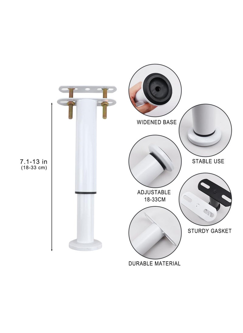 Bed Support Legs, 4 Pcs Adjustiable Height Couch Legs Cabinet Legs, Heavy Duty Bed Center Brackets Middle Reinforce Circular Bottom Slat Support Leg, for Cabinet Sofa Bed Frame Replacement Parts - Image 2