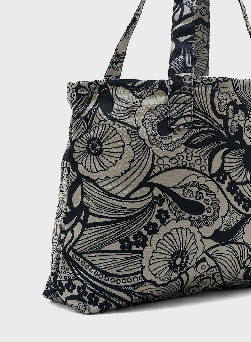 Ted Baker Talan Bloom Floral Canvas Tote