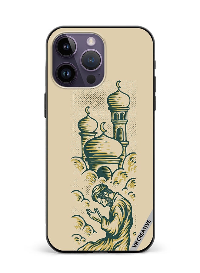 VR CREATIVE Protective Case Cover For Apple iPhone 15 Pro Prayer Design Multicolour - Image 1