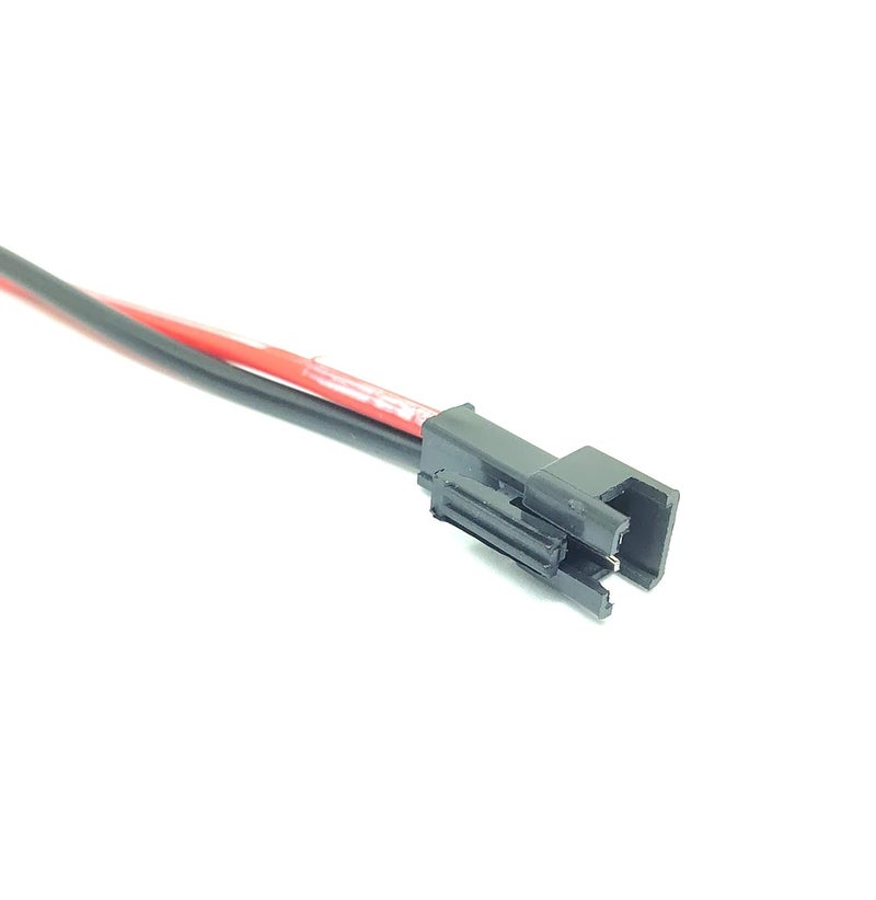 INVENTO 1Pcs 500mm 05 mtr 2 pin 2 Wire Male JST Connector Cable to DC Male Jack Plug 55 x 21mm For CCTV Camera LED Strips DC Connections DIY ProjectsBlack - Image 4