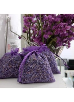 erorex 5A Lavender Sachet 10G 10Pcs Natural Lavender Dried Flower Bag Scent Sachet Drawer Freshener Premium Grade Dried Lavender Deodorizer Freshener For Drawers And Closets Home Car Fragrance Product  - Image 2
