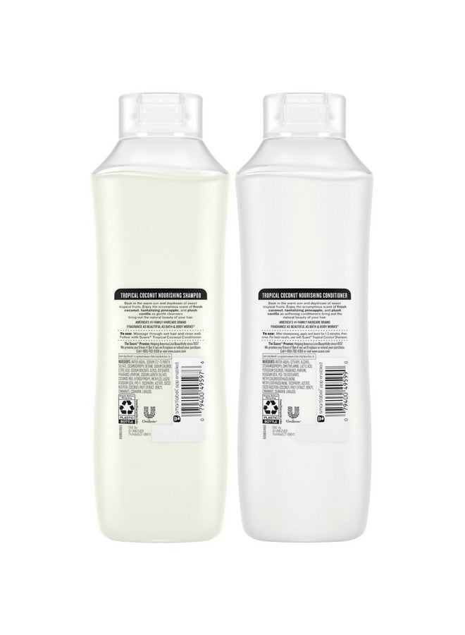 Suave Shampoo & Conditioner Set, Tropical Coconut - Everyday Nourishing Formulas with Coconut Extract & Vitamin E, 22.5 Oz Ea (2 Piece Set) - Image 2