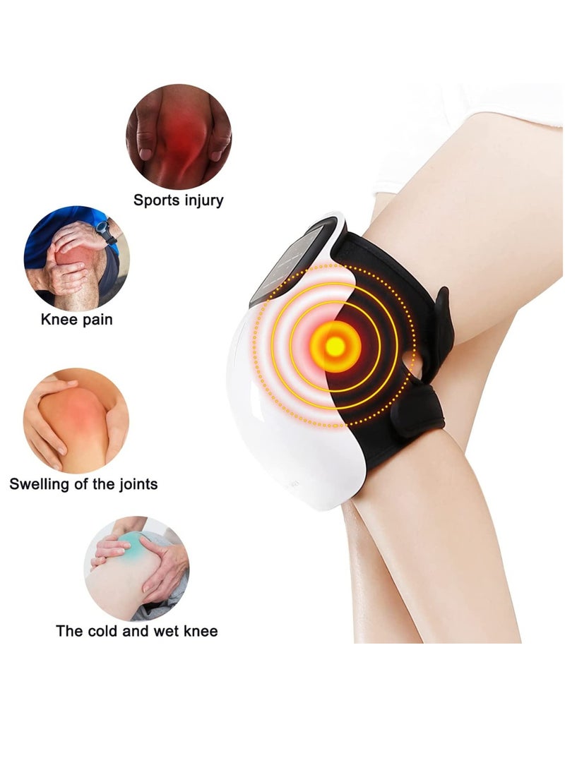 Generic Knee Massager with Heat and Kneading for Pain Relief Infrared Heated Vibration Physiotherapy for Arthritis Massager Cramps and Joint Warmer Rechargeable LED Display - Image 4
